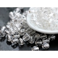 6mm FP Round Crystal Silver line 30pcs.